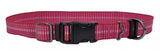 Retriever 36932 Q BLU18 Adjustable Reflective Woven Dog Collar, Pink 1 x 18-26"