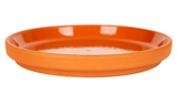 Border Concepts 801690 Water-resistant Terra Cotta Glazed Saucer, 8.75 in.