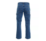 Blue Mountain FMB-1503 Men's Mid-Rise Denim Utility Jeans, Medium Wash, S32X30