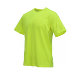Blue Mountain YMK-1041 Men's Short Sleeve Crew Neck T-Shirt, Safety Yellow, L
