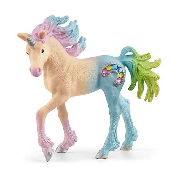 Schleich 70724 Realistic Marshmallow Unicorn Foal Bayala Fairy Toy Blue