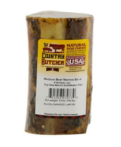 The Country Butcher 7073 4" Medium Beef Marrow Bone Dog Chew Treat - 1 Count