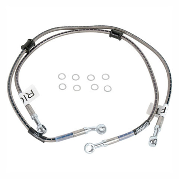 Edelbrock R08470 Front Brake Line Kit Fits Suzuki 08-09 Hayabusa Two Line Racer