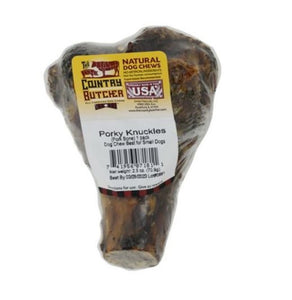 The Country Butcher 7789 Porky Knuckles Pork Bone Natural Dog Chew Treat 1 Count