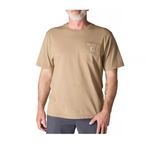 Carhartt K87 Men's Loose Fit Short-Sleeve Pocket T-Shirt, Desert, XL
