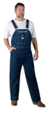 Liberty TOV18006 Men's Rigid Denim Bib Overalls, Denim, 42x28