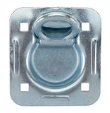 CargoSmart 877 Heavy Duty Steel Bolt-On Recessed Mount D-Ring with Back Plate