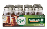 Ball 67000 1 qt. Wide Mouth Canning Jars with SureTight Lids, 12 ct.