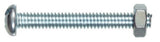 Hillman 7686 Round Combination Head Machine Screw #10-24 x 3/4 in. Zinc 10 Pack