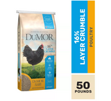 DuMOR 3006316-306 Livestock Supplies 16% Layer Crumbled Chicken Feed, 50 lb. Bag