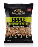 Bear Mountain FC96 Apple BBQ Wood Chips Mild Sweet Flavor 2 lb. Bag