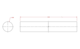 Hillman SteelWorks 11603 1/2" x 36" 4055BC Smooth Metal Rod Plain Steel Weldable