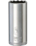 DeWALT DWMT74141OSP Chrome Steel SAE 12-Point Deep Socket, 3/8" Drive 13/16" L.
