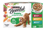 Purina Beneful Adult Chicken, Beef & Lamb in Gravy Wet Dog Food - Count of 12