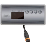 Hydro-Quip 80-0236A Overlay, Gecko in.k19, 4 Button, P1, Lt, Temp Up, Temp Down