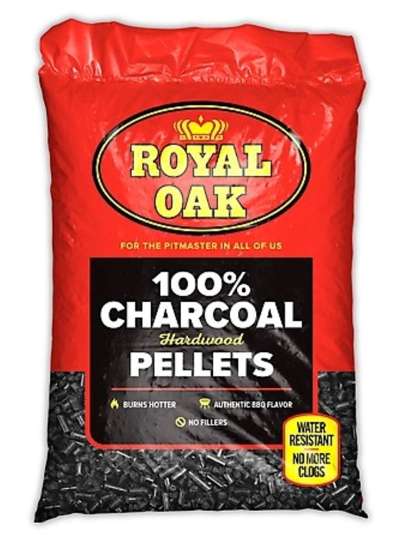 Royal Oak 800-000-285 100% Charcoal Hardwood Water Resistant  Pellets, 20 lbs.