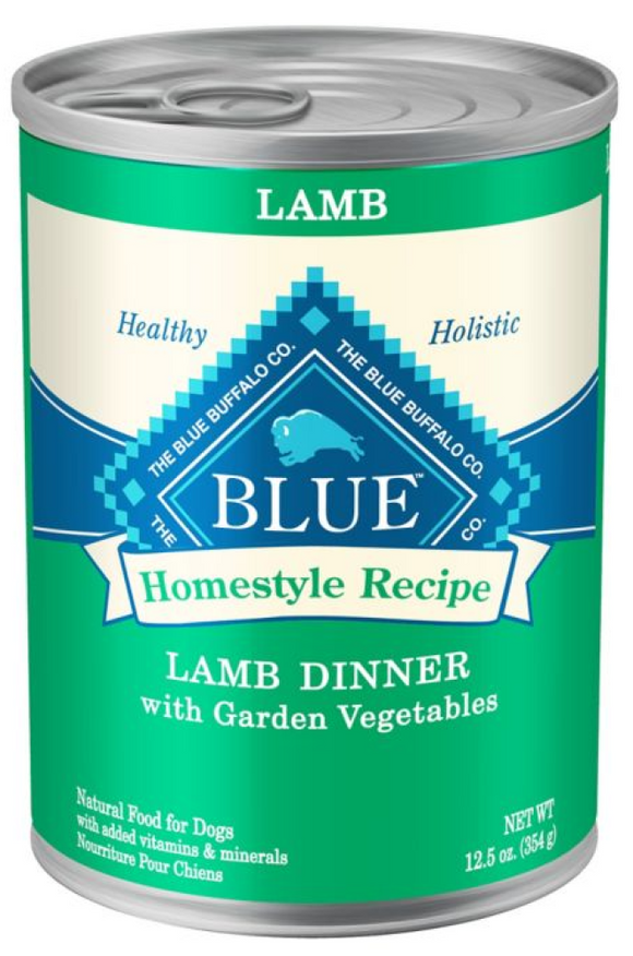 Blue Buffalo Homestyle Recipe Natural Adult Wet Dog Food, Lamb 12.5 oz. - 1 Can