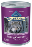 Blue Buffalo Wilderness Beef and Chicken Grill Pate Wet Dog Food 12.5 oz - 1 Can