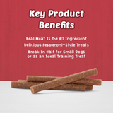 Blue Buffalo Stix Natural Soft-Moist Dog Treats, Chicken Recipe 5 oz. Bag