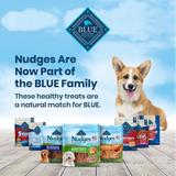 BLUE Nudges Grillers Natural Dog Treats, Steak, 16 oz. Bag