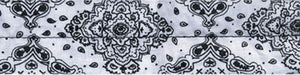 Balboa D102 100% Cotton Cooldanna - White Paisley