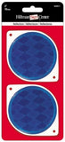 Hillman 844011 Blue Reflector 3 Inches Weather Resistant 2 Pack