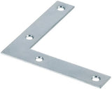Hardware Essentials 851089 Cd-Flt Corner Irn 4X3/4 Steels Zinc Plated
