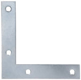 Hardware Essentials 851089 Cd-Flt Corner Irn 4X3/4 Steels Zinc Plated