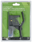 Hardware Essentials 851370 Cd-2X4 Gate Latch Black Steels