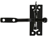 Hardware Essentials 851370 Cd-2X4 Gate Latch Black Steels