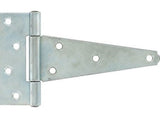 Hardware Essentials 851674 Steel Heavy Duty T-Hinges Zinc-Plated 6-Inch