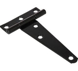 Hillman 851682 Light T-Hinges Black 4-Inch, 2 Pack