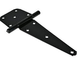 Hardware Essentials 851698 4x4 Steel Heavy Duty T-Hinge Black 8-Inch
