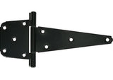 Hardware Essentials 851698 4x4 Steel Heavy Duty T-Hinge Black 8-Inch