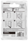 Hillman 851722 2 in. Lights Narrow Hinge Fixed Pin, Zinc Plated