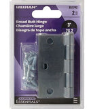 Hardware Essentials 851742 General Purpose Hinges Fixed Pin Zinc-Plated 3"