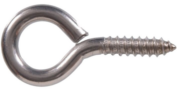 Hardware Essentials N220-459 2016 Screw Eye, Stainless Steel 851845