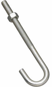 Hardware Essentials J-Bolt, Zinc Plated, 851899, 1 Piece