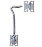 Hardware Essentials 851932 Gate Hook Latch with Plate Staple 5-Inch Zinc