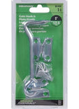 Hardware Essentials 851932 Gate Hook Latch with Plate Staple 5-Inch Zinc