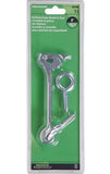 Hillman Hardware Essentials 851936 Safety Gate Hook & Eye Latches Zinc 6-Inch