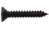 Hardware Essentials 851974 Wood Screw Flat Head 12 X 1-1/4-Inch Black