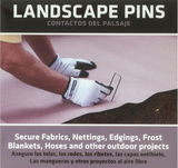 Greenscapes 85239 4 in. Landscape Garden Fabric Holding Pins, 75 pk. Silver