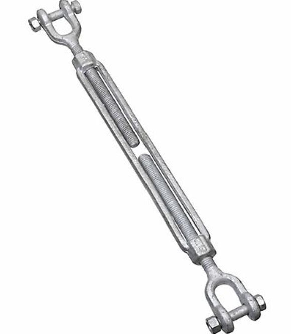 Hillman Hardware Essentials 852442 Jaw/Jaw Turnbuckle Galvanized, Removable Pin