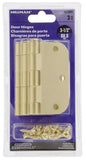 Hardware Essentials 853591 Cd-5/8Rc Fm Hinges 3.5Stb 3Pc