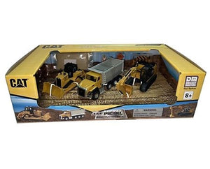 Caterpillar 85992 1:64 CAT Diecast Excavator Bulldozer Dump Truck Playset Yellow