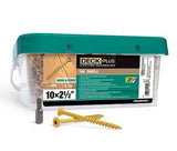 Hillman 49325 Deck Plus Tan Canela Deck Screws #10 x 2-1/2", 1000-Pack