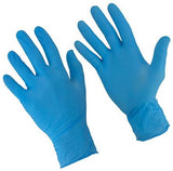 Cotran 87-503 Sharplex Powder & Latex Free Nitrile Work Gloves 100-pc Light Blue, M