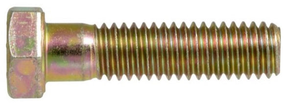 Hillman 880220 Grade 8 Zinc Hex Cap Screw 9/16 Inch -12 Coarse Thread x 4 Inch