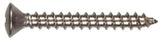 Hillman 881897 Stainless Oval-head Phillips Sheet Metal Screw #10 x 1" 10-Pack